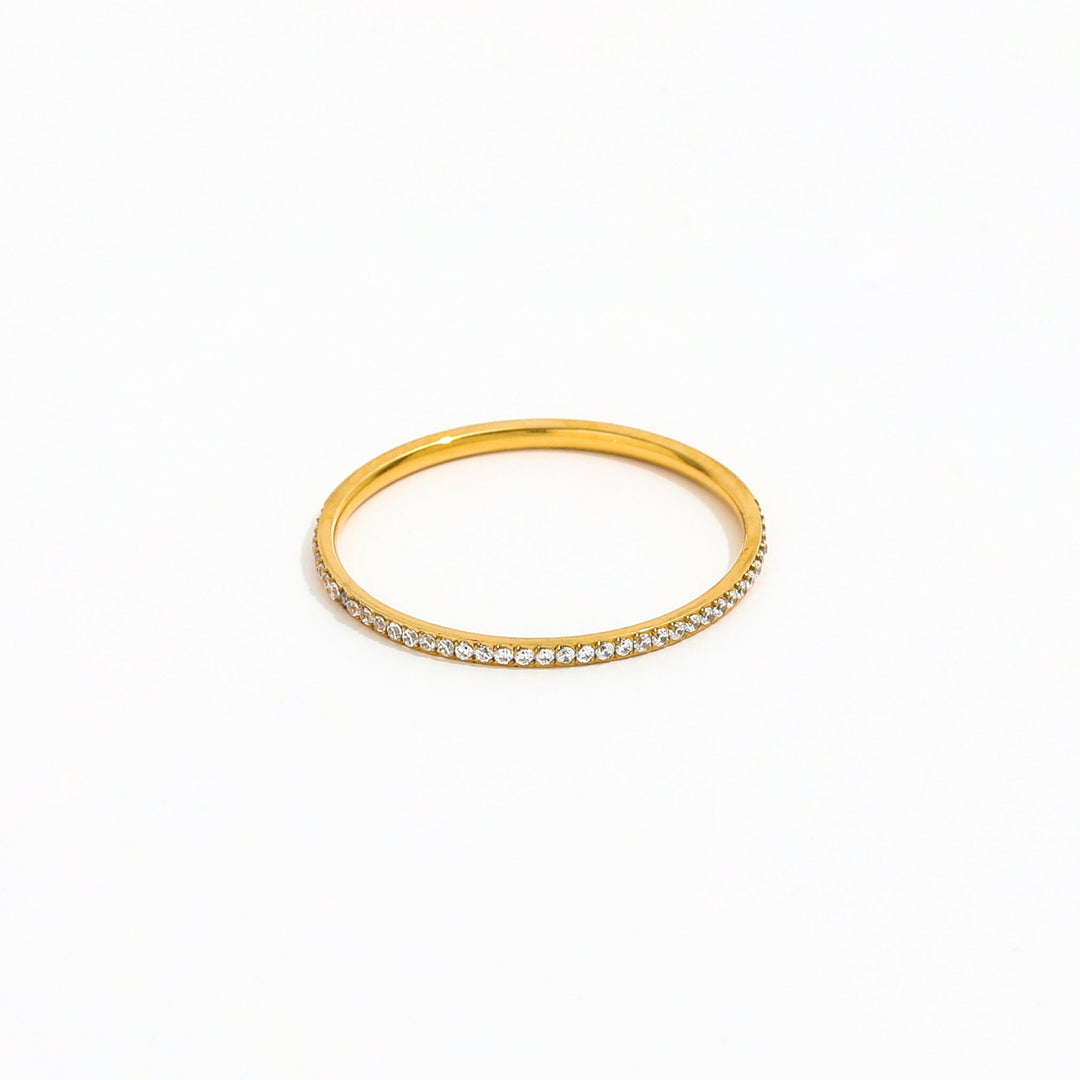 Hypoallergener Silberring für Damen mit Zirkonia, filigraner Schmuck