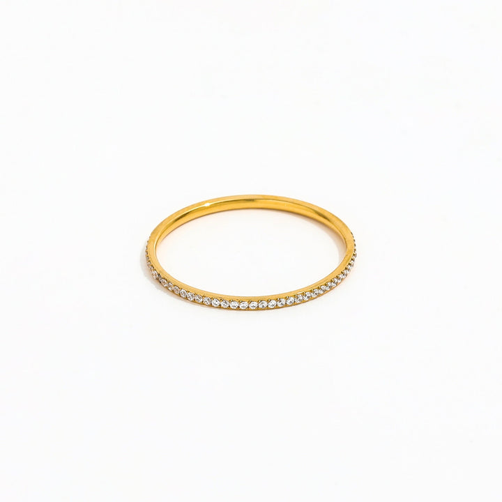 Hypoallergener Silberring für Damen mit Zirkonia, filigraner Schmuck
